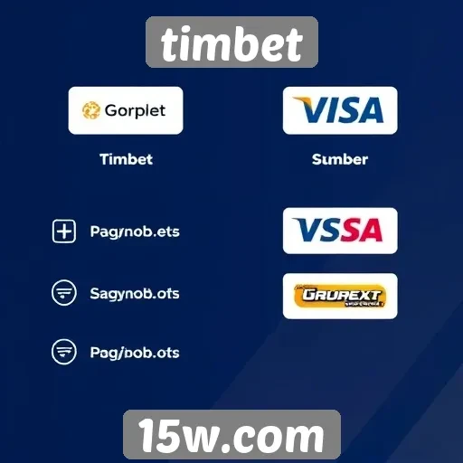 Métodos de pagamento disponíveis no timbet